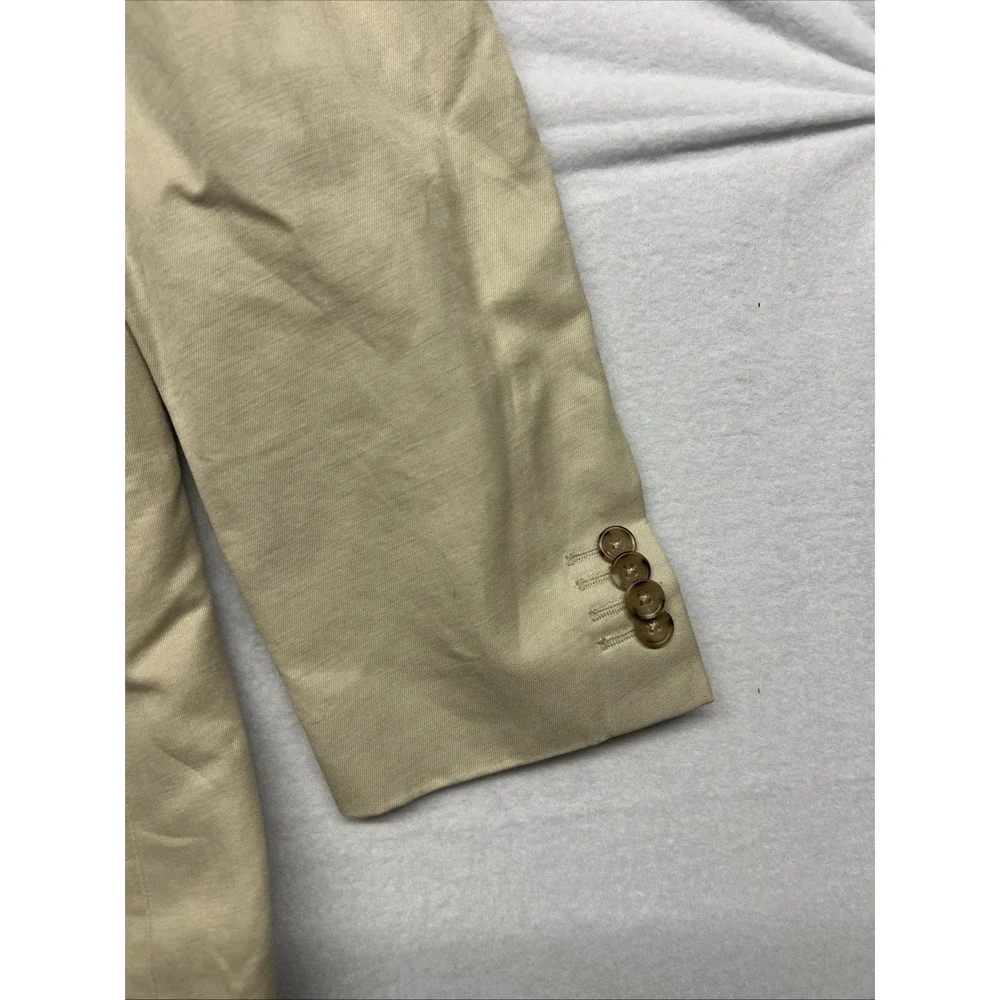 Banana Republic Beige Cotton Linen Blazer Two Button Two Vent‎ 32S